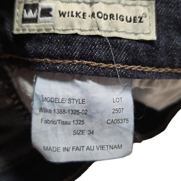 Men's Wilke Rodriguez Denim Jeans Tag 34 32x32 Smoke Free Pet Free - Picture 4 of 5